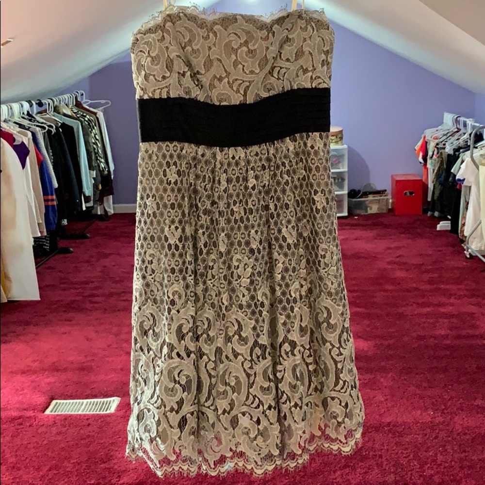 BCBG dress - black and white lace